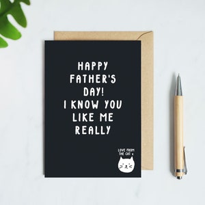 Carte de jour du père du chat