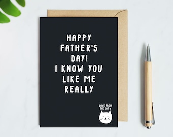 Father's Day Card From The Cat