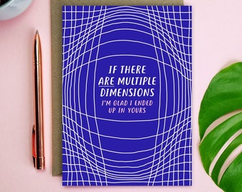 Carte anniversaire multiple Dimensions