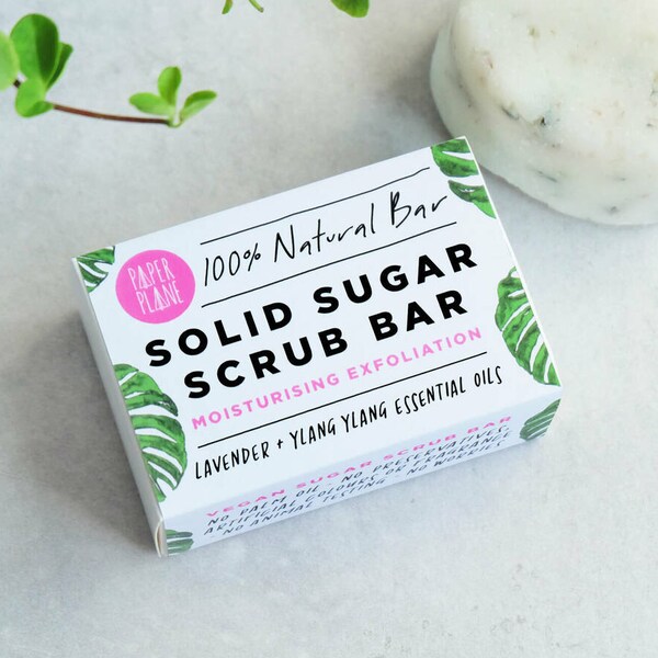 Sugar Scrub Bar 100% Natural Vegan