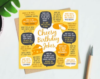 Cheesy Birthday Jokes Birthday Card