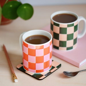 Checkerboard Mugs