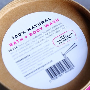 Bath Noodles 100% natural and vegan body wash image 7