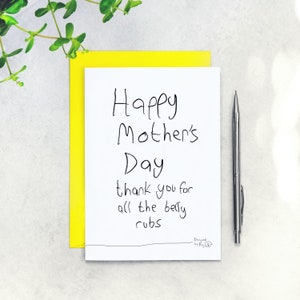 Mother's Day card from the Dog Thank You For All The Belly Rubs Designed By Dog image 1