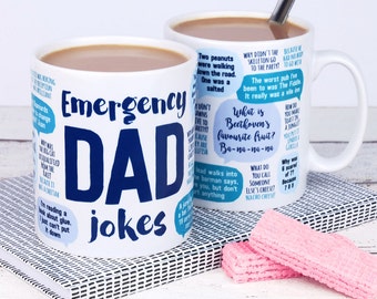 Tasse de blagues de papa d'urgence