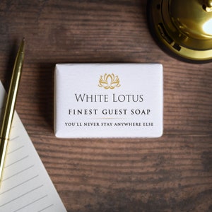 Jabón de Invitadas Loto Blanco Natural Vegano Eco Sin Plástico