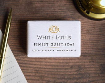 Mydło gościnne White Lotus Naturalne Wegańskie Eko Bez plastiku