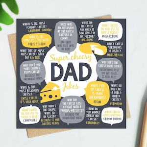 Tarjeta de cumpleaños con chistes de papá cursi