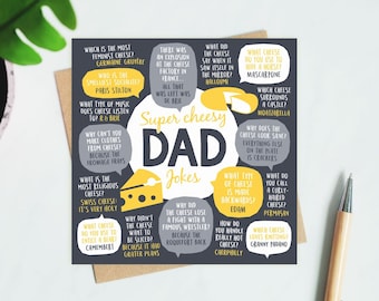 Cheesy Dad Jokes Birthday Card