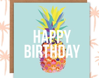 Pineapple Birthday Card