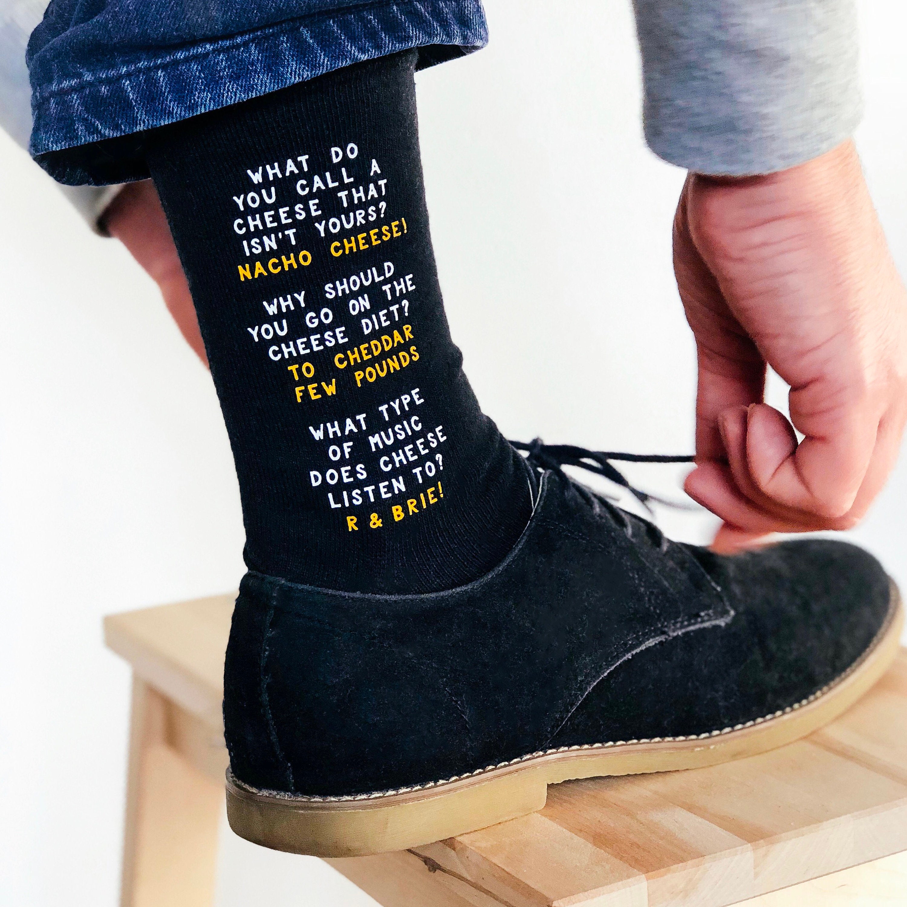 Image of Cheesy Dad Jokes Socks
