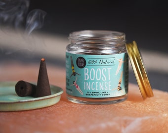 Boost Wierookpotje Wierookkegels - plantaardig, vegan