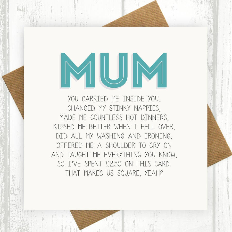 Funny Mother's Day card, LOL Lots of Love Mother's Day, Sarcastic Mom Card,  A2 Mothers Day card