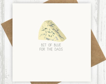 Bit Of Blue For The Dads card