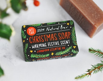 Pain de savon de Noël végétalien 100 % naturel
