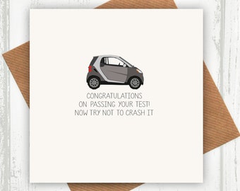 Driving Test Card - Try Not To Crash It