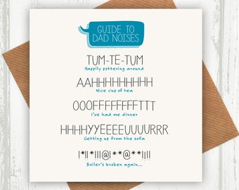 A Guide To Dad Noises card