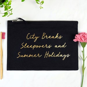 City Breaks, Sleepovers and Summer Holidays Washbag