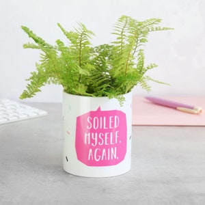 Soiled Myself. Again indoor plant pot image 1