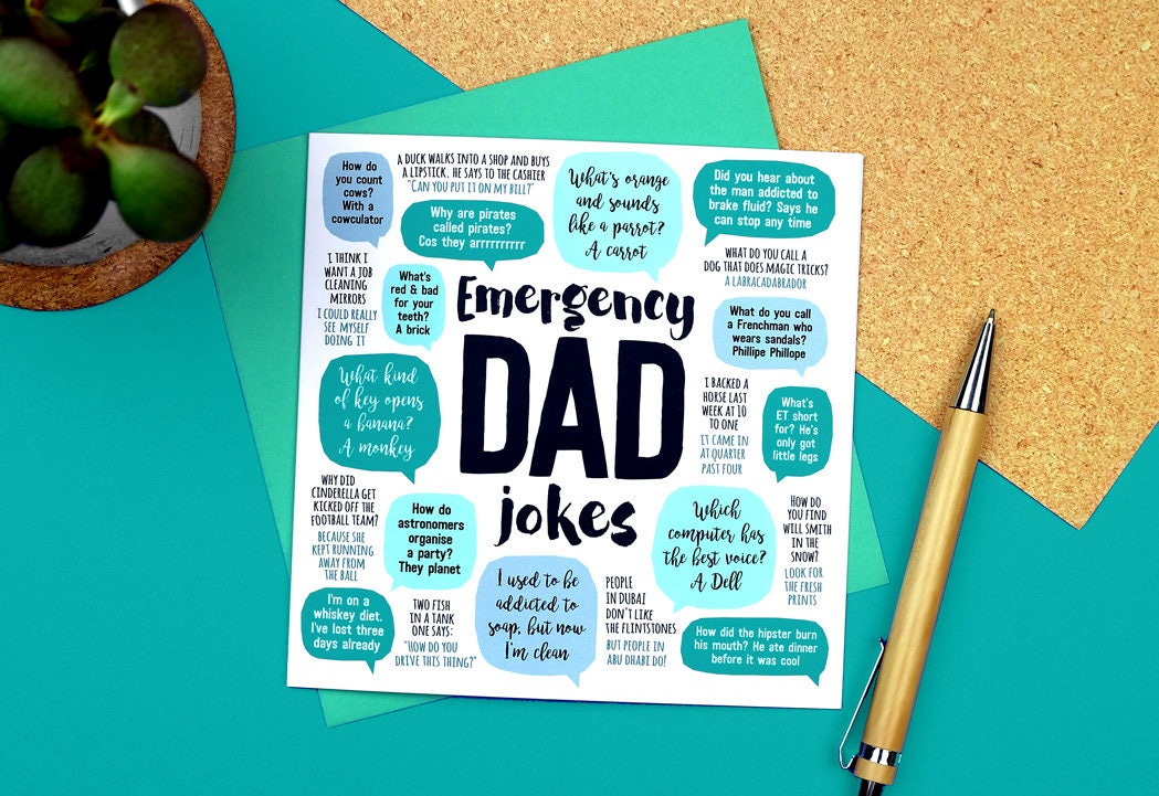 Emergency Dad Jokes® Card - Etsy Emergency Dad Jokes® Card - Etsy