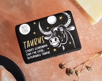 Stier Sternzeichen Seife - Natürliche vegane Horoskop Sternzeichen Seife Bar