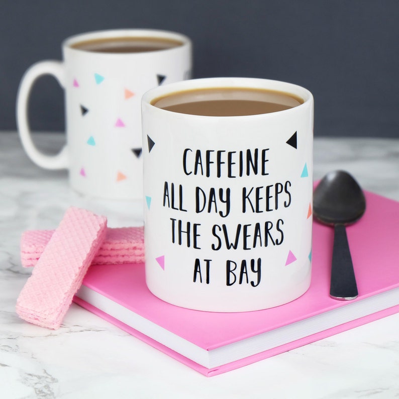 Caffeine All Day Keeps The Swears At Bay Mug zdjęcie 1