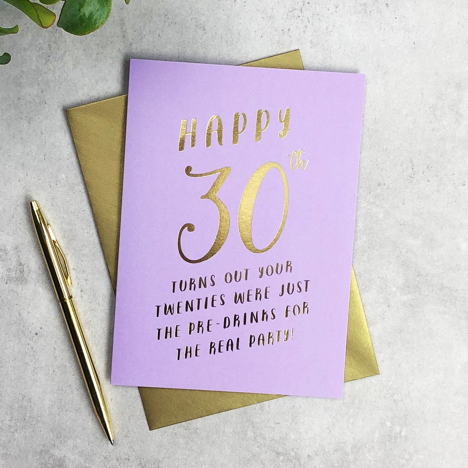 Happy 30th Birthday Pre-drinks Birthday Card - Etsy