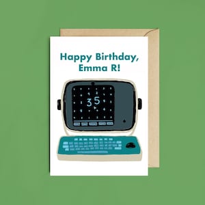 Carte d'anniversaire personnalisée MDR