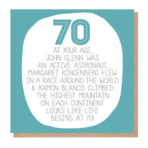 Funny 70th Birthday Card image 2