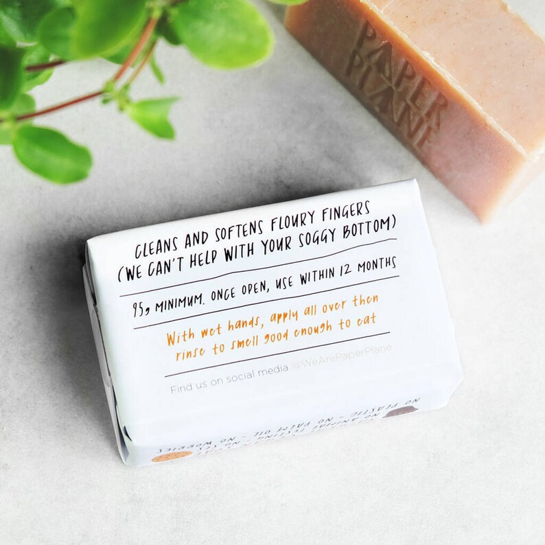 100% Natural vegan Baker's Soap with real cinnamon Plastic-Free Gift For Baker Eco image 3