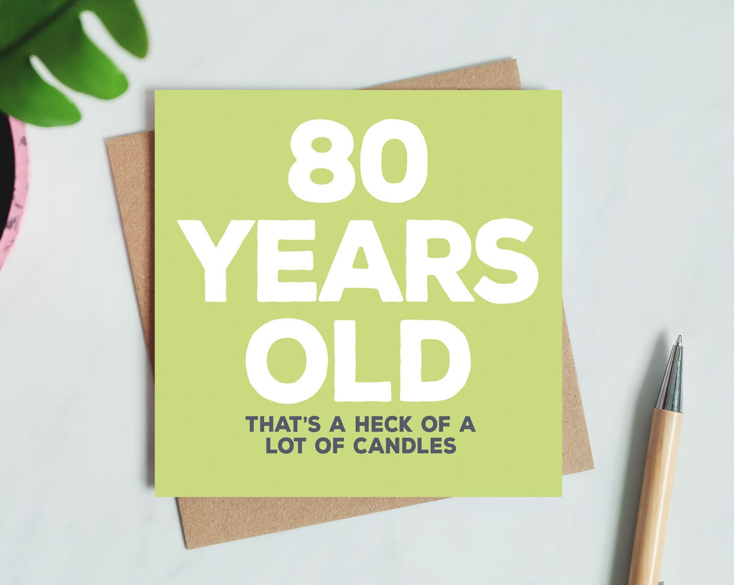 80 years old funny 80th birthday card - etsy