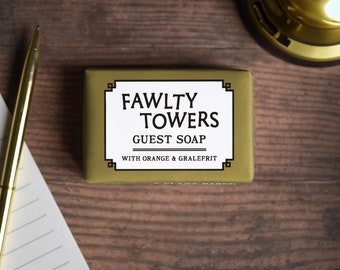Fawlty Towers Jabón para Invitadas Natural Vegano Eco Sin Plástico
