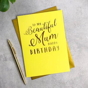 Pour ma belle maman, carte de joyeux anniversaire