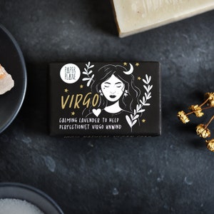 Jungfrau Sternzeichen Seife - Natürliche vegane Horoskop Sternzeichen Seife Bar