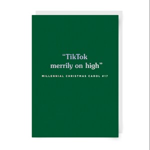 Cartão de Natal engraçado do TikTok