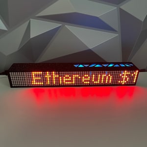 Limited Edition 10” Crypto LIVE  Price Ticker Display
