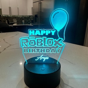 Roblox ゲーミングアバター カスタムルーム ホームデコレーション サイン | ゲーミングサイン | Roblox 誕生日おめでとう | ゲーミングデスクアクセサリー | 子供用ゲーミングナイトランプ