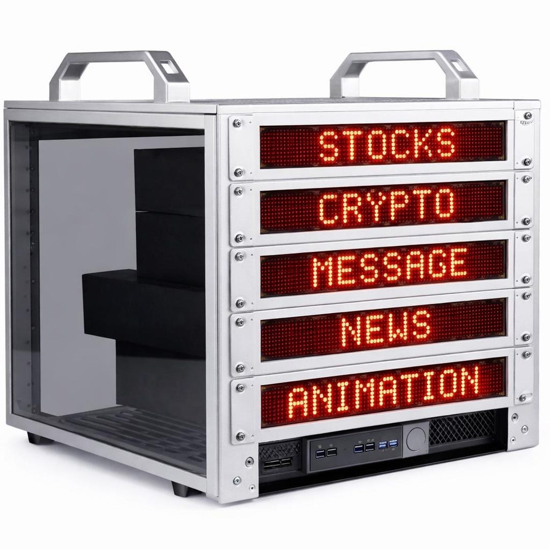 Geekpi Rack Display 10inch 1RU Network Server Rack Mount Led Display Fits Geekpi Deskpi ...