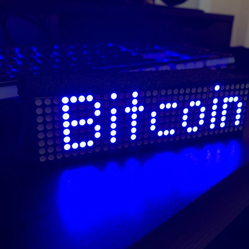 Crypto Coin Price Ticker Matrix WiFi LED Display | Etsy