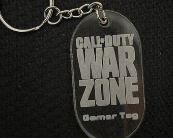 Chaveiro personalizado com a tag de jogador de Call of Duty Warzone Modern Warfare COD MW