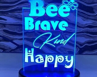 Bee Brave, Art & Happy Home Dekor Zeichen