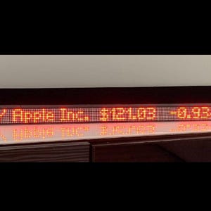 40inch LED Crypto & Stock Market LIVE  Price Ticker, YouTube Subscriber counter, Animations, Customizable Scrolling Message, News, Weather