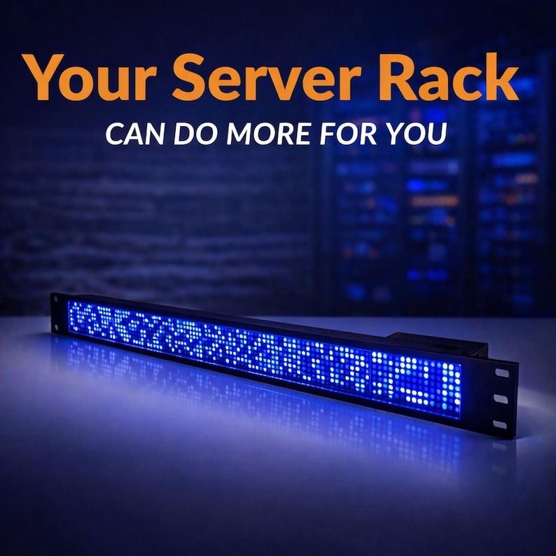 10inch 1RU Network Server Rack Mount Led Display Fits Geekpi Deskpi ...