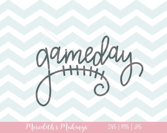 Gameday SVG - football cut file - hand lettered gameday SVG - gameday shirt - hand lettered fall cut file