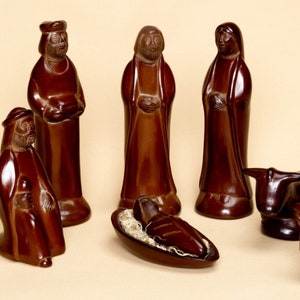 Chulucanas Elongated Style Nativity Set/8 pcs. - 6"H