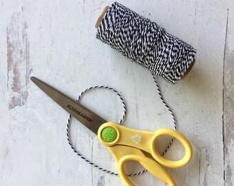 Black & White Cotton Baker's Twine PERFECT For Gift Wrapping, Packaging Baked Goods, Crafting, Holiday Presents, Valentine's Day, And More