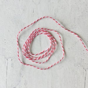 Red & White Cotton Baker's Twine PERFECT For Gift Wrapping, Packaging Baked Goods, Crafting, Easter Baskets, And So Much More