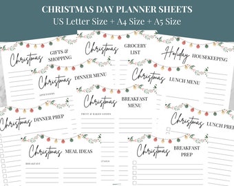CHRISTMAS DAY Party Prep Printables To Help Organize The Holiday Season - These Handy PDFs are Great for Both Digital Planners & Printed Use