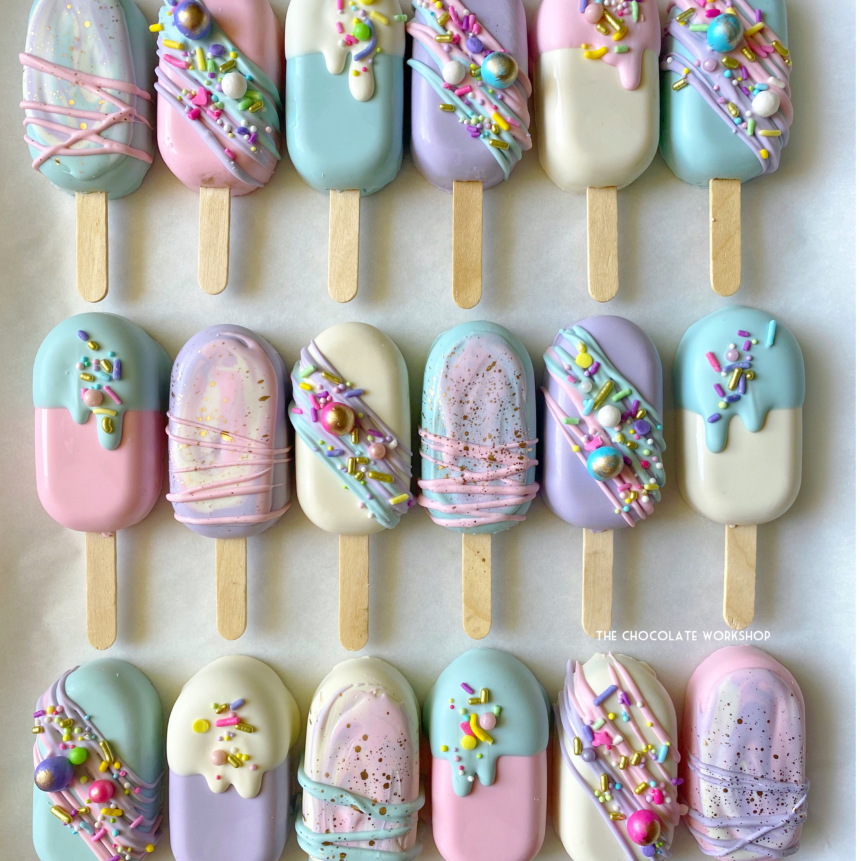 Birthday Cakesicles Pastel Assorted Birthday Cakesicles Etsy