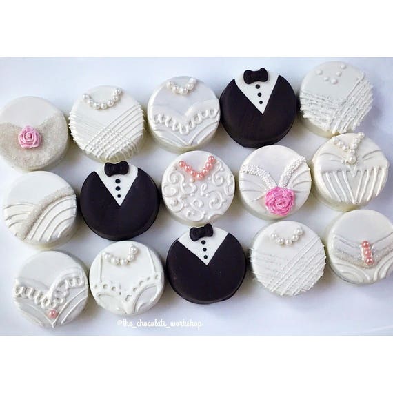 Wedding Oreos Bride Groom Favors Bridal Shower Oreos Etsy